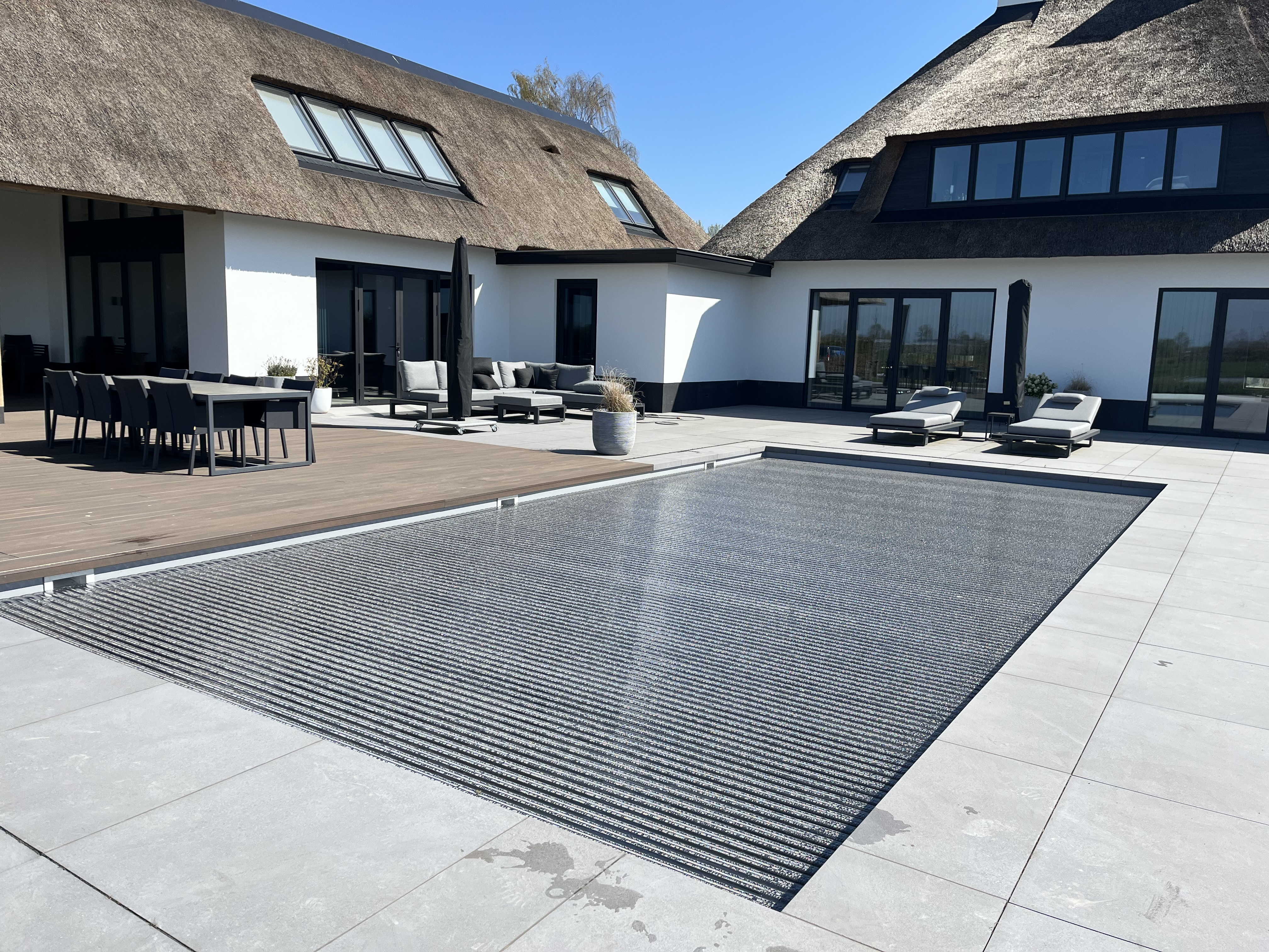 Solar lamellendeken volledig gesloten